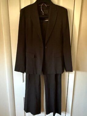 ELIE TAHARI soft brown Blazer Jacket & matching pants, 2/4